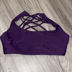 Onzie Deep Purple Crisscross Sports Bra